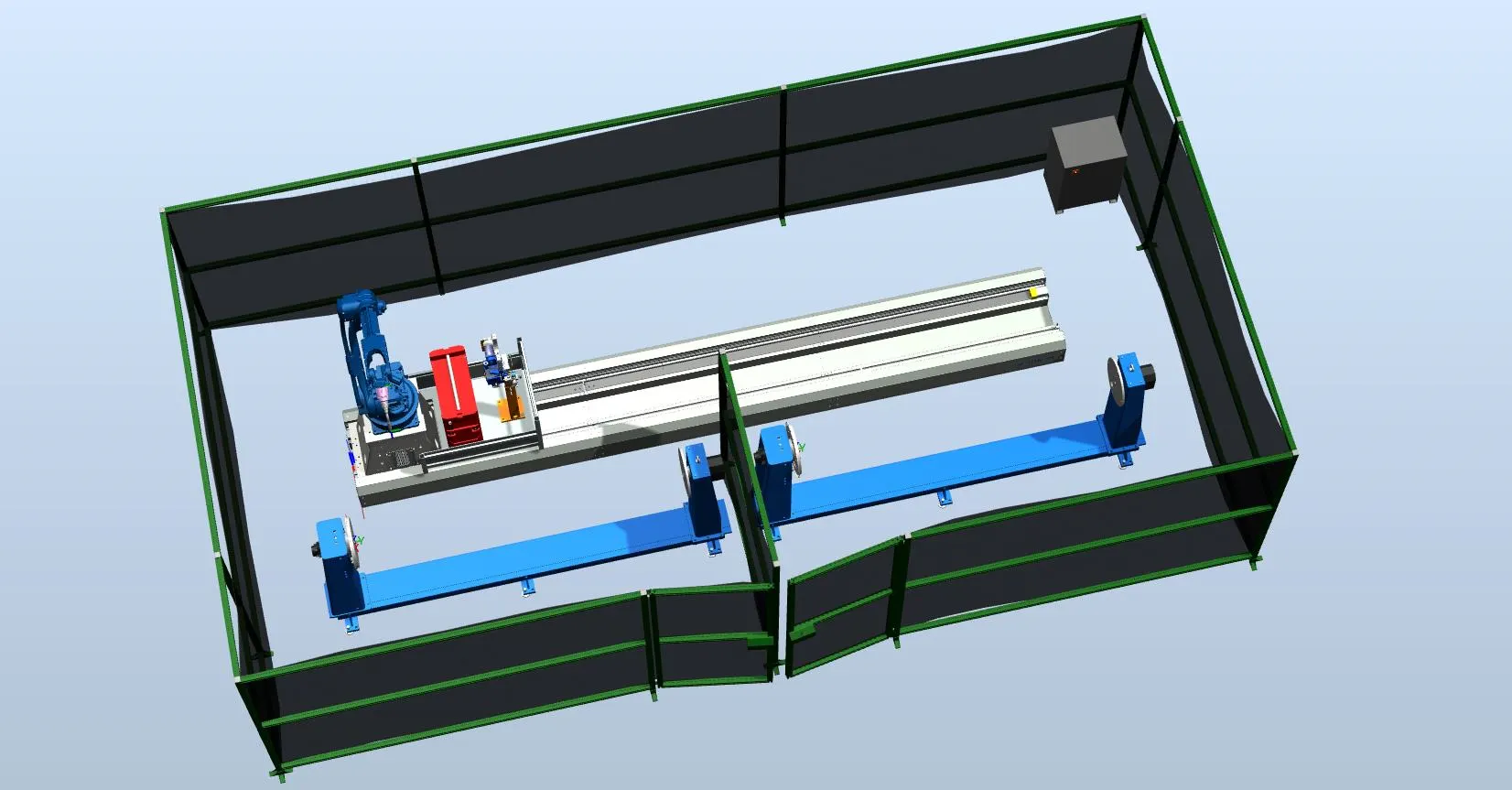Роботизированный сварочный комплекс Yaskawa Motoman AR2010 с линейной осью 8000 мм